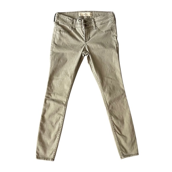 HOLLISTER Crop Khaki Skinny Jeans Size 26 (3) - Picture 2 of 5